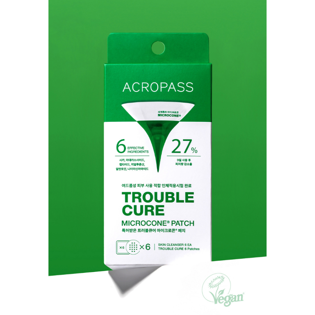 [Acropass] Miếng dán Microcone chữa rắc rối + Giảm mụn tức thì + (Nhỏ / Chính hãng / Rộng)