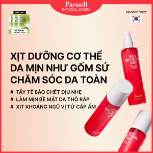 Xịt lột toàn thân bằng gốm AHA Omija 145ml, Phức hợp 5 miếng (AHA, BHA, PHA, LHA), Da thủy tinh mịn, K-Beauty Body Scaling cho da thô và Ốp lưng