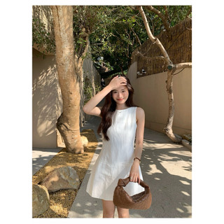 𝙒𝙊 𝘿𝙍𝙀𝙎𝙎 - Đầm Linen Phom A Có Túi