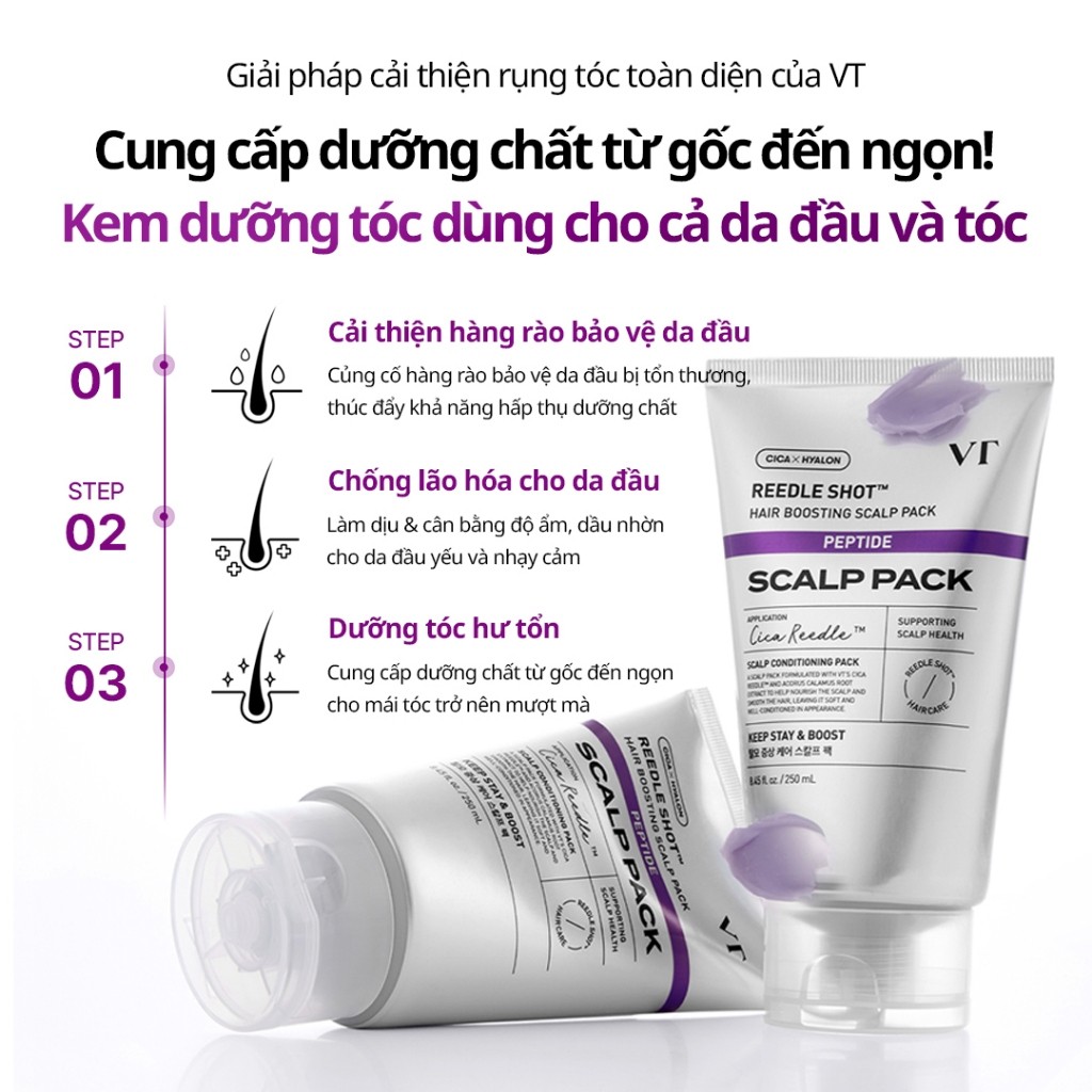 [VT] Gói tăng cường tóc Reedle Shot Peptide 250ml CICA REEDLE X Peptide Chăm sóc rụng tóc Nuôi dưỡng tóc [Trung tâm mua sắm chính thức]