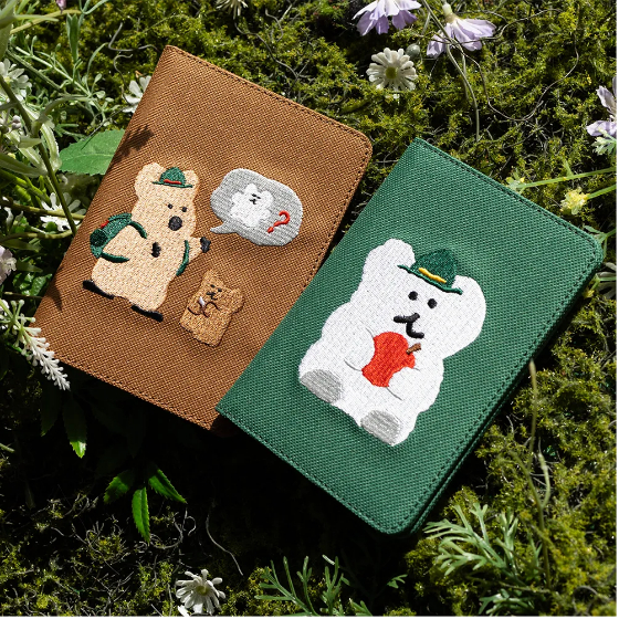 [DINOTAENG] Vỏ hộ chiếu nam châm Dino taeng Marsh Town 2Type / Quokka & BOBOBO
