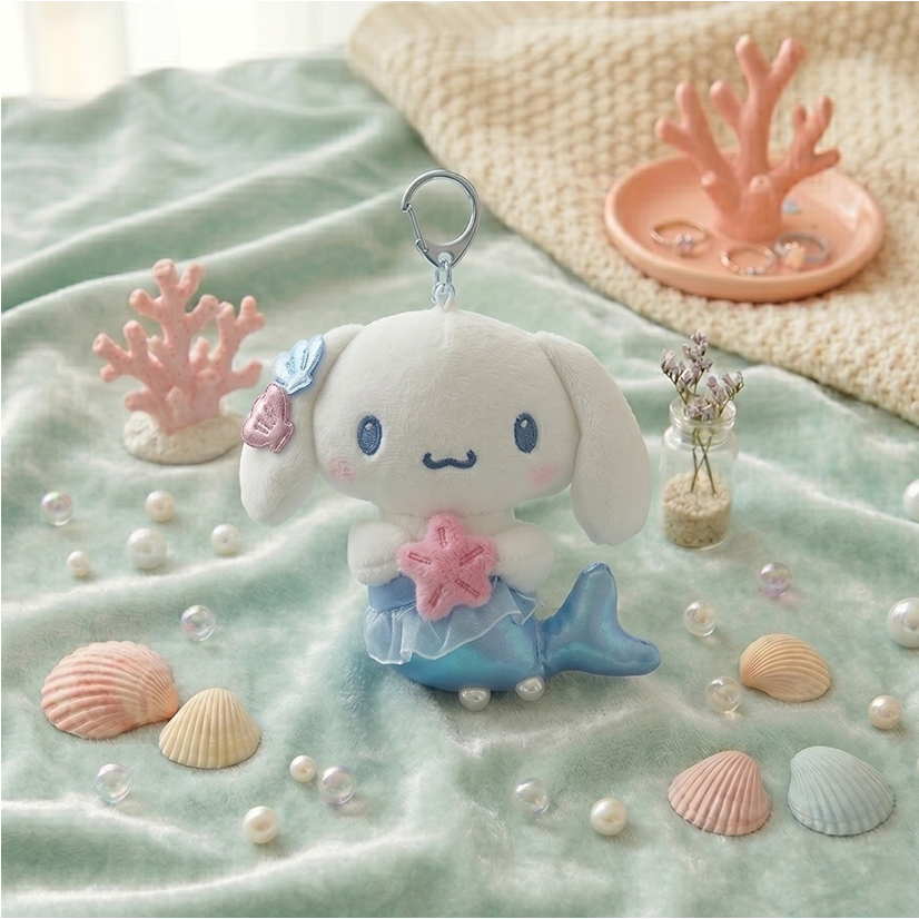 [SANRIO] Túi nàng tiên cá quyến rũ 10cm (Kitty / Mymelody / Kuromi / Cinnamoroll / Pochacco)