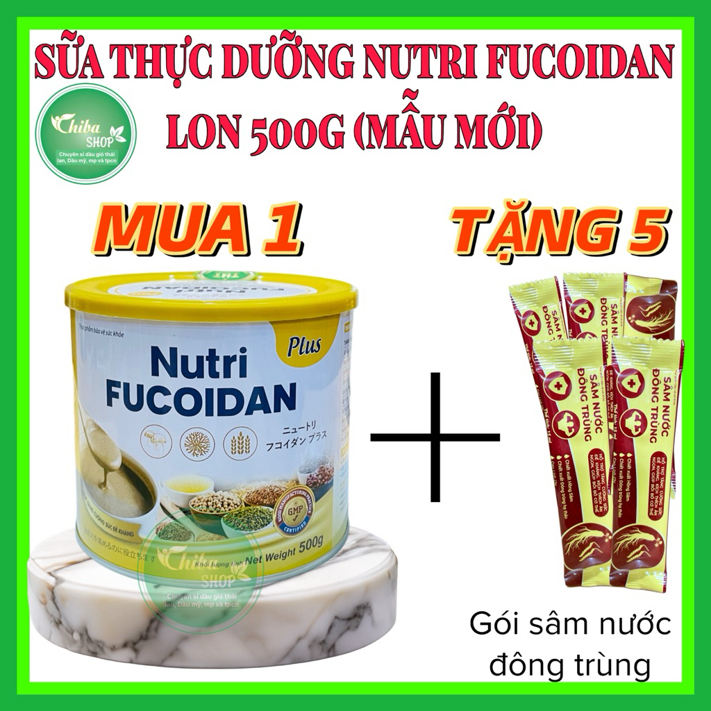 Sữa Fucoidan ,sữa hạt thực dưỡng lon 500gr - Bữa ăn cân đối và khoẻ mạnh