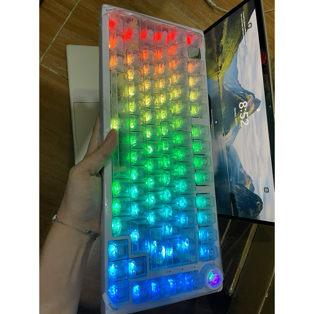 [Hoả tốc] Phím Cơ LEOBOG HI75C PRO Không Dây Bluetooth, Khung nhôm,Núm Xoay Chỉnh Âm Lượng, Dùng Cho PC Laptop Chơi Game | BigBuy360 - bigbuy360.vn
