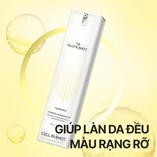 [CELL IN SHOT] Serum Vi Kim TX Gluta Shot 50ml dưỡng sáng da, mờ nám, đều màu da chuẩn Glass Skin Hàn Quốc