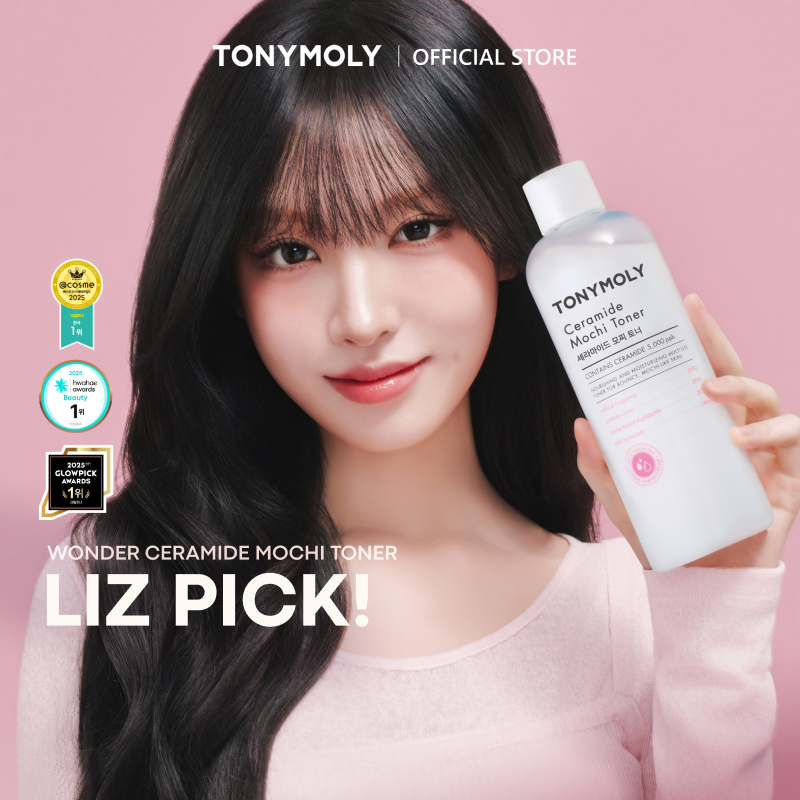 TONYMOLY Ceramide Mochi Toner 500ml dưỡng ẩm làm sạch tế bào chết nhẹ dịu nhẹ cho da