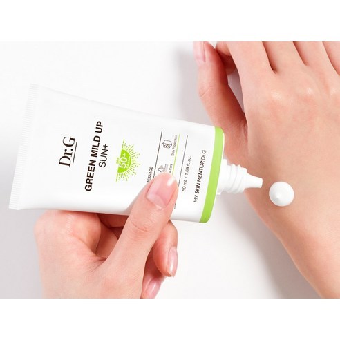 [Dr.G] Green Mild Up Sun + SPF50 + (50ml + 10ml) | Kem chống nắng thể chất nhẹ cho da nhạy cảm