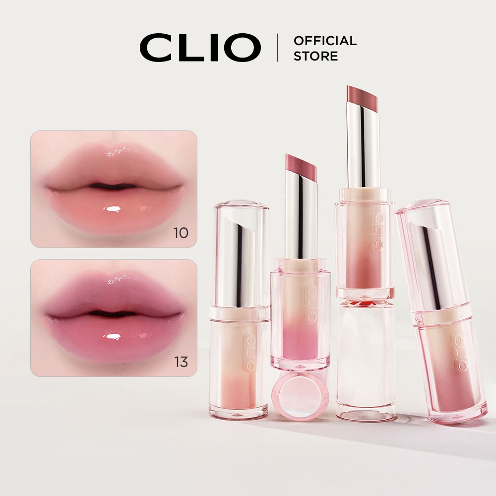 [CLIO - MÀU MỚI] Son dưỡng Crystal Glam 6 màu | Son dưỡng môi bóng môi, lâu trôi