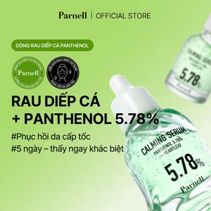 Tinh chất rau diếp cá Panthenol 5.78%, Provitamin B5 phục hồi da, hỗ trợ giảm mụn Parnell Panthenol 5.78 Heartleaf Calming Serum 30ml