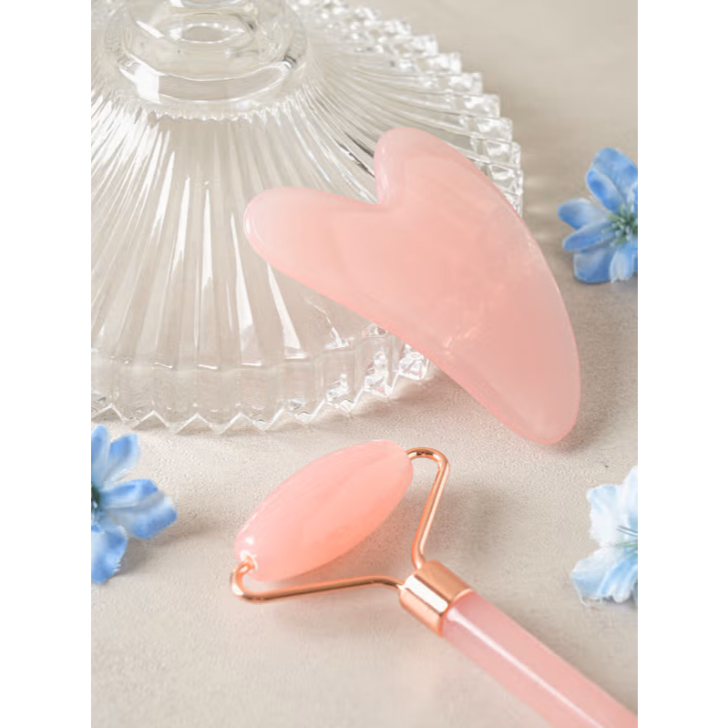 [Daiso] Bộ Guasha & Con Lăn + Giảm Sưng + Nâng Dòng Chữ V + Thư Giãn Da