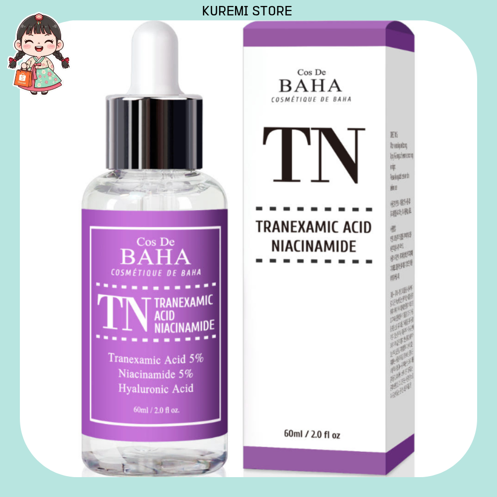 [Cos De BAHA] TN Serum (60ml) - Niacinamide & Skin Vitality for Radiant Glow