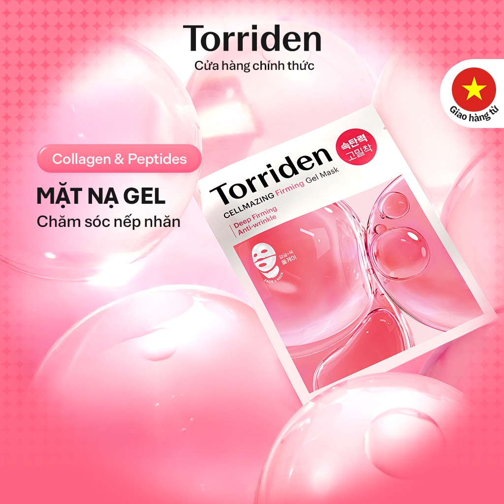 [Torriden Chính hãng] Mặt nạ gel săn chắc da CELLMAZING chứa Collagen 3 pcs/ 1 miếng, 2 pcs/ 1 miếng, Gel Mask