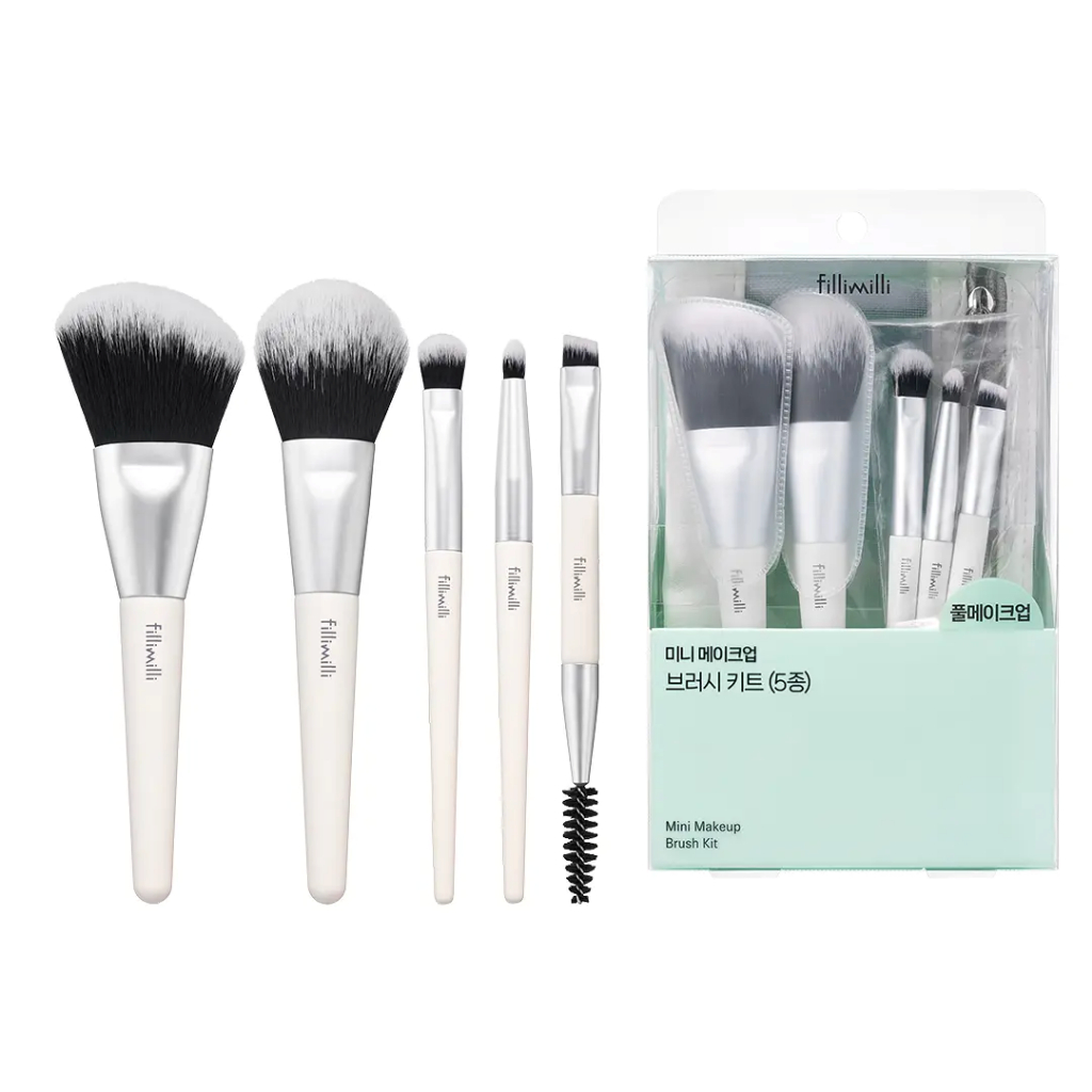 [Fillimilli] Bộ cọ Mini Viral K-Beauty (6 món) Túi lưới thoáng khí Du lịch thiết yếu