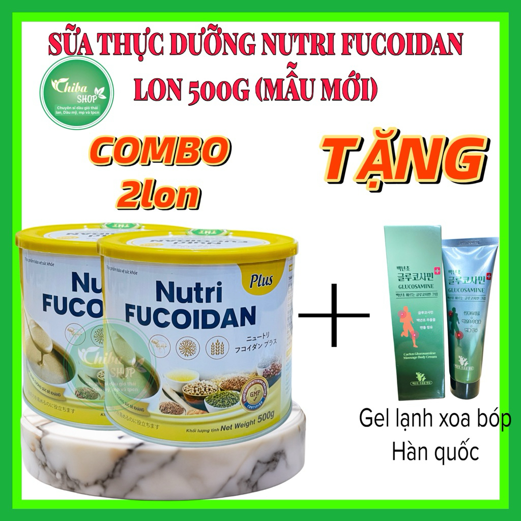 Sữa Fucoidan ,sữa hạt thực dưỡng lon 500gr - Bữa ăn cân đối và khoẻ mạnh