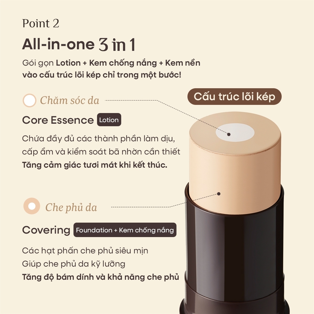 [OBgE Chính Hãng] Combo Kem Nền Thỏi OBgE Natural Cover 13g Và Sáp Chống Nắng OBgE Pore Zero 18g SPF50+ PA++++ Che Phủ Tự Nhiên Kiểm Soát Dầu
