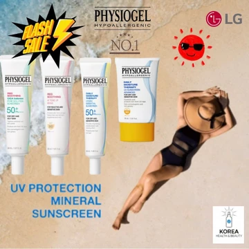 Kem chống nắng Physiogel Red Soothing Cica Balance Pore Solution (30ml) / Red Soothing A.I. Kem chống nắng Tone-Up Beige (30ml) / Kem chống nắng DMT Hydro Essential (40ml) / Kem chống nắng DMT UV Adva