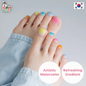 Bộ Móng Chân Gel Bán Biến Tính Semi-Cured Pedi Set - P Watercolor