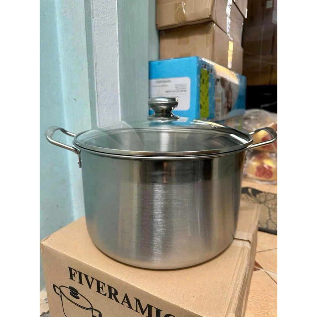 Nồi Luộc Gà Inox 304 Fiveramic Coôk Size 30cm – Siêu To, Siêu Tiện