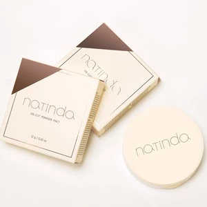Bột cắt dầu NATINDA Pact 12g Kiểm soát bóng Sebum Care Smooth Finish Compact 2 sắc thái