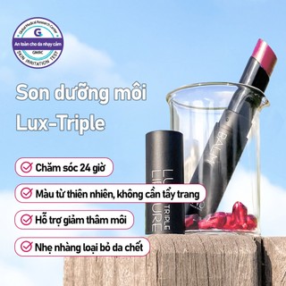 NATURAL SHINE Son Dưỡng Môi Lux Triple Lip Cure Balm - Original Type 5g