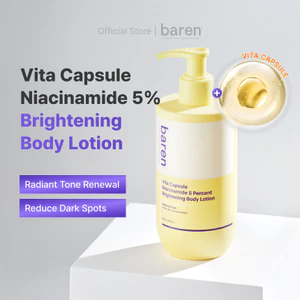 Sữa dưỡng thể làm sáng da Baren Vita Capsule Niacinamide 5%, 300g