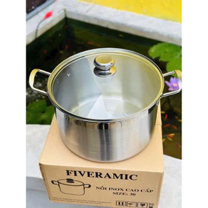 Nồi Luộc Gà Inox 304 Fiveramic Coôk Size 30cm – Siêu To, Siêu Tiện