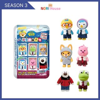 Túi Bất Ngờ Pororo Và Những Người Bạn 2026 – Flocking Figure Season 3 Chủ Đề Trường Học
