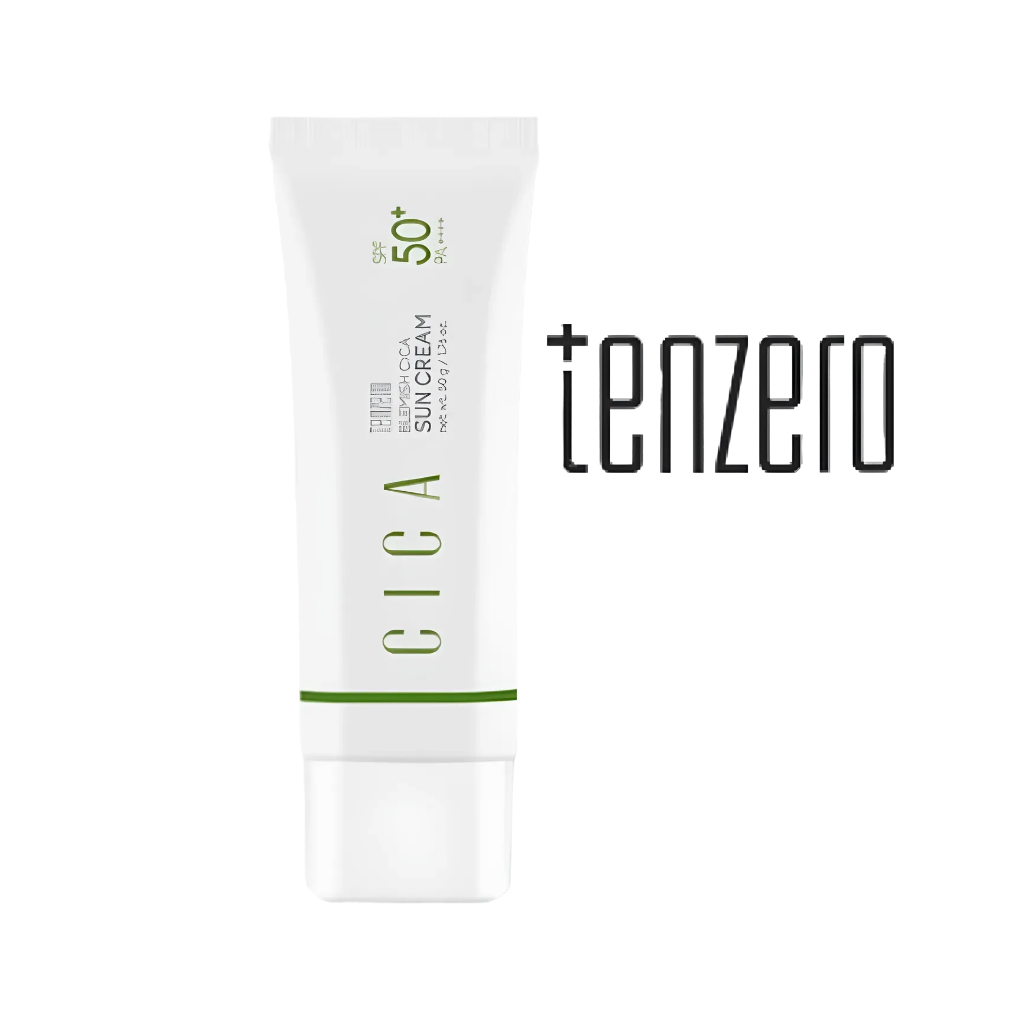 Kem chống nắng TENZERO Blemish Cica SPF50 + PA + + + + Kem chống nắng K-Beauty #TENZERO #CicaSunCream #SPF50 #PA++++ #KBeauty #Sunscreen #UVProtection #SoothingCare #Korean