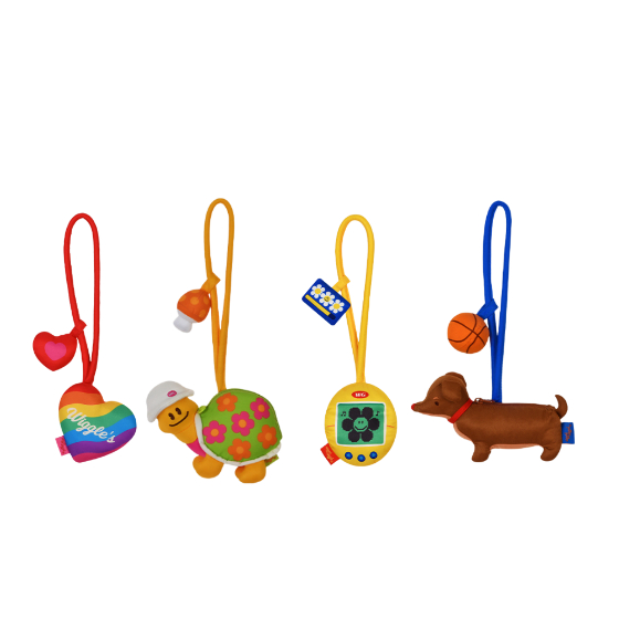 [WIGGLEWIGGLE] Wiggle Point Bag Charm Mini Pouch Móc khóa Dachshund / Rùa / Tamagotchi
