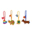 Wiggle Point Bag Charm Mini Pouch Móc khóa Dachshund / Rùa / Tamagotchi