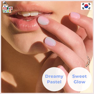 Móng Tay Gel Cao Cấp Ohora N Cotton Candy 30 Miếng | Pastel Gradient & Độ Bóng Syrup