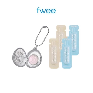 fwee Glitz Stone Glitter Mini Highlighter Keyring + SPA Glowing UV Tone Up Base (1ml * 2) * 2EA