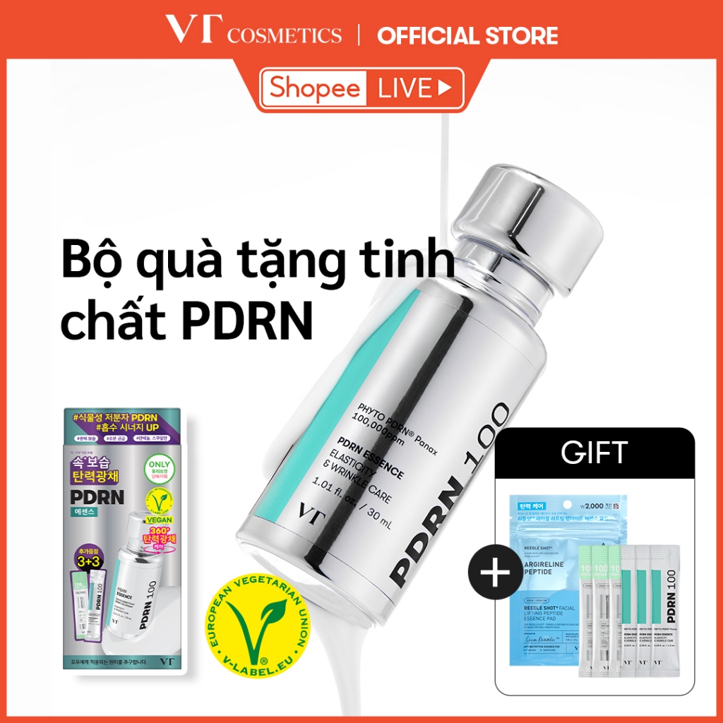 [KOL LIVE] [VT] Bộ đặc biệt Tinh chất PDRN thuần chay gốc thực vật [Offcial Flagship]