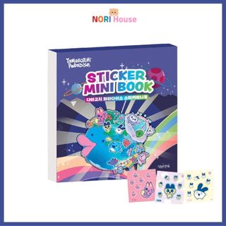 Tamagotchi Paradise Sticker Mini Book 168 chiếc Gói nhãn dán nhân vật dễ thương Mametchi