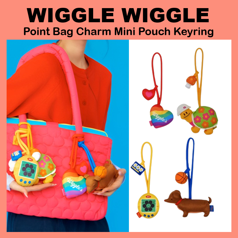 [WIGGLEWIGGLE] Wiggle Point Bag Charm Mini Pouch Móc khóa Dachshund / Rùa / Tamagotchi
