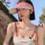 Mũ nửa đầu kẻ Caro hot trend - che nắng xinh xắn , dễ phối đồ.