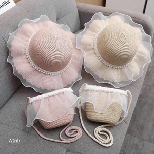 Set Mũ Kèm Túi Cho Bé Siêu Xinh – Đi Chơi, Đi Biển Cực Đáng Yêu