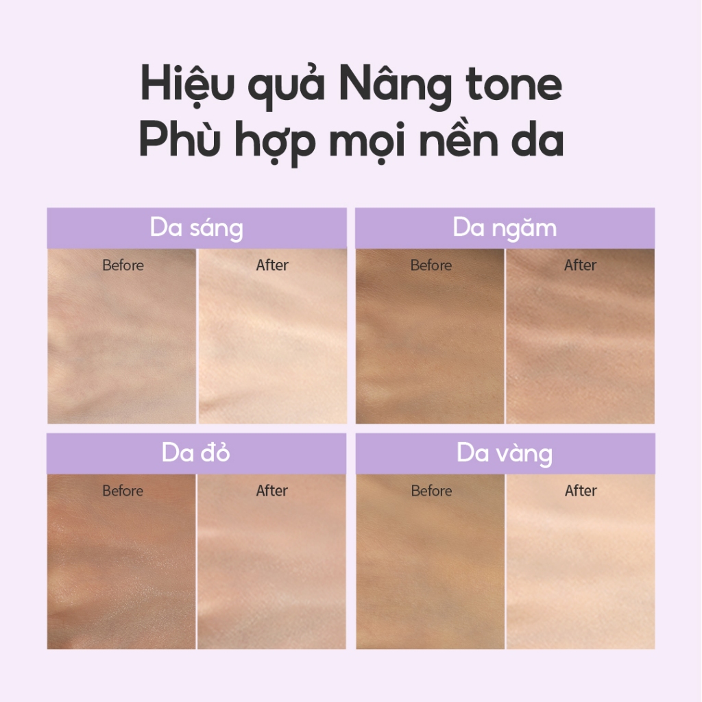 [d'Alba Official] Combo 2 Kem chống nắng nâng tone Tím d'Alba Purple Tone up suncream 50ml