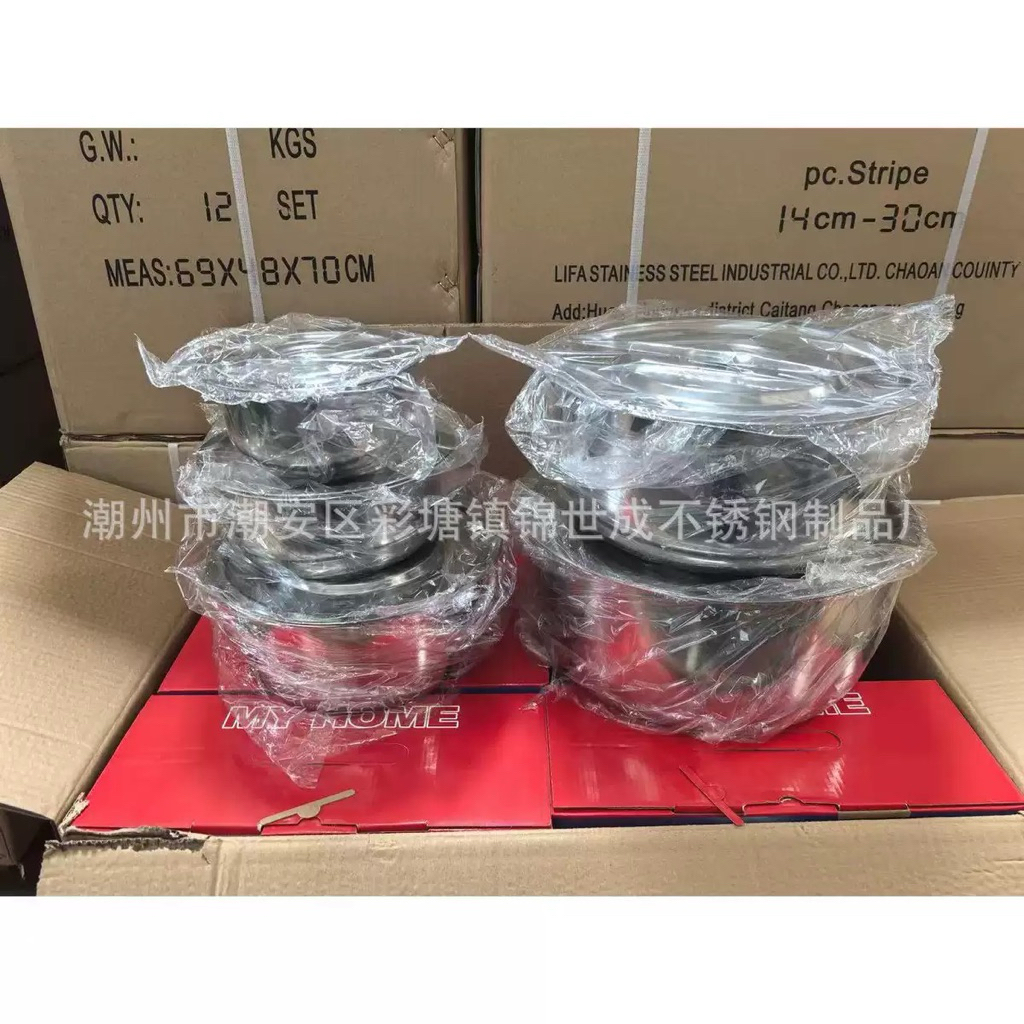Bộ 5 Thố Inox MY HOME Cao Cấp - Đủ Size 16cm - 24cm, Dùng Cho Mọi Loại Bếp 🍲