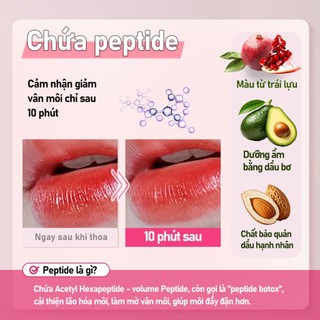 NATURAL SHINE Son Dưỡng Môi Lux Red Drop Lip Cure - Gel Tint 5g