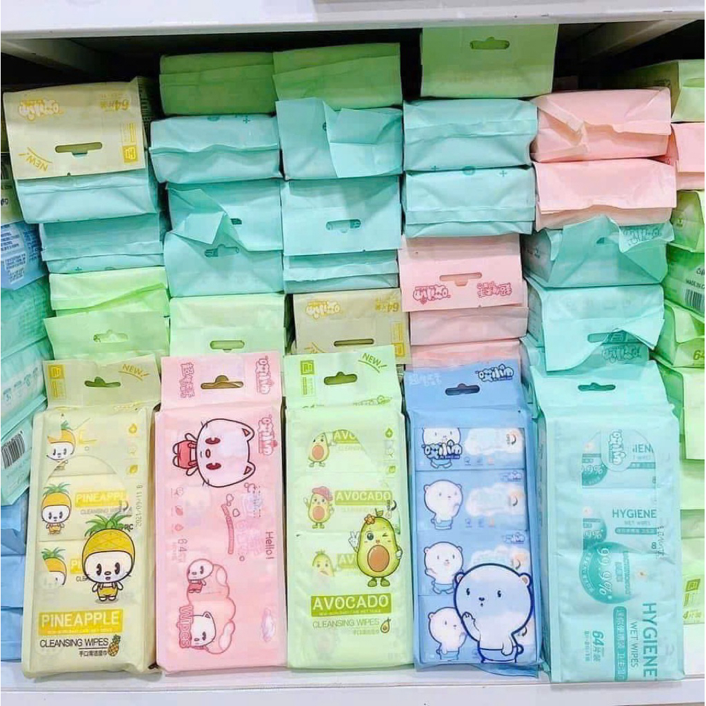 Set 8 Gói Giấy Ướt Mini – Khăn Giấy Ướt Bỏ Túi Siêu Tiện Lợi Cho Bé Và Gia Đình