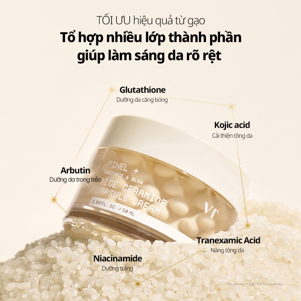 [VT] Kem dưỡng ẩm dạng gel viên nang Rice Ceramide [Flagship chính thức]