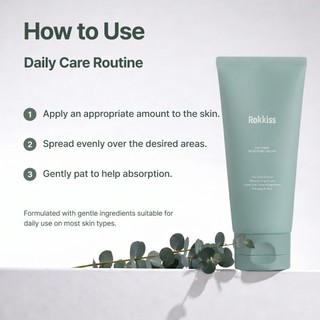 Kem dưỡng ẩm trà ROKKISS 100ml 1ea Kem dưỡng ẩm làm dịu da Hàn Quốc cho da nhạy cảm