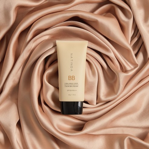 NATINDA Real Magic Cover Sun BB Cream SPF50 + PA + + + 50g Đế Trang Điểm Bảo Vệ Tự Nhiên Tone Up BB Cream