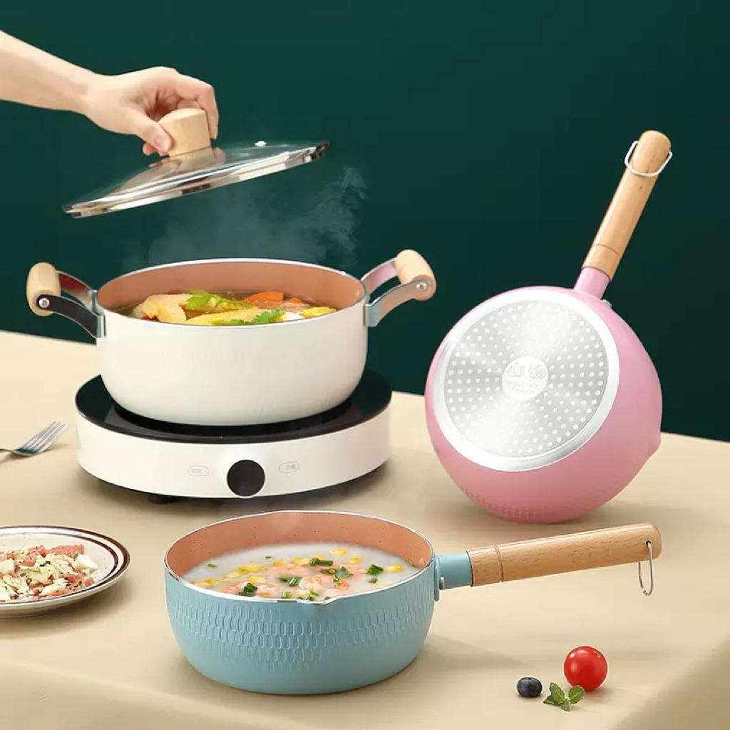 Chảo Chống Dính 18cm Đáy Từ Cao Cấp Dùng Mọi Loại Bếp