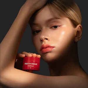 PRETTY FREAK Cherry Lip Dưỡng Ẩm Dưỡng Ẩm 20g Dưỡng Môi Dưỡng Ẩm Cho Môi Mềm Mại Mịn