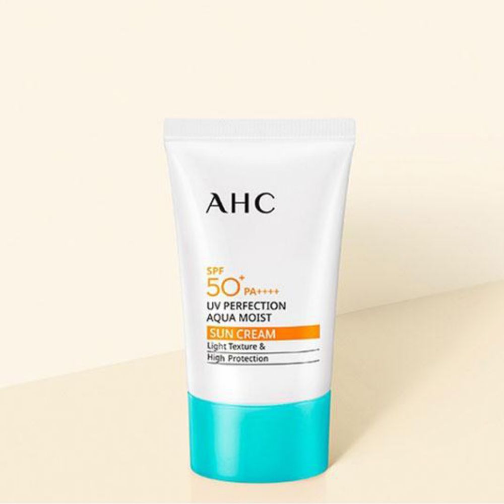Kem chống nắng AHC UV Perfection Aqua Moist SPF50 + PA + + + Kem chống nắng dưỡng ẩm Kem chống nắng nhẹ K-Beauty