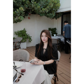𝙁𝙔𝙉 𝙏𝙊𝙋 - Áo Kiểu Buộc Dây