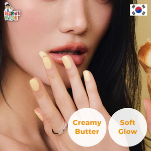 Móng Tay Gel Cao Cấp Ohora N Butter Veil 30 Miếng | Màu Vàng Bơ Creamy & Độ Bóng Syrup