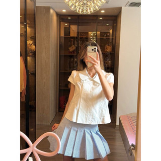 𝙉𝘼𝙇𝘼 𝙏𝙊𝙋 - Áo Linen Cổ Sen Gài Cúc